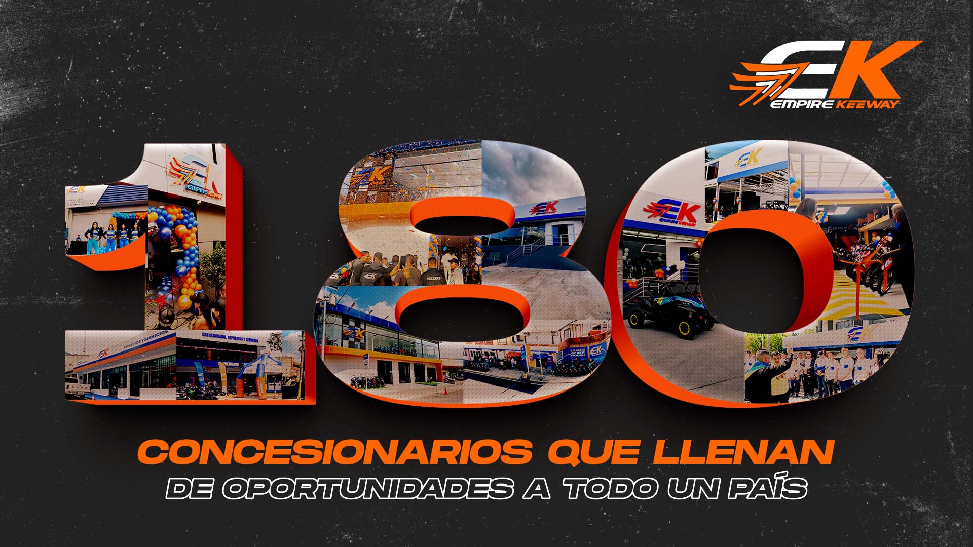 Aumentamos a más de 180 nuestros concesionarios en el país