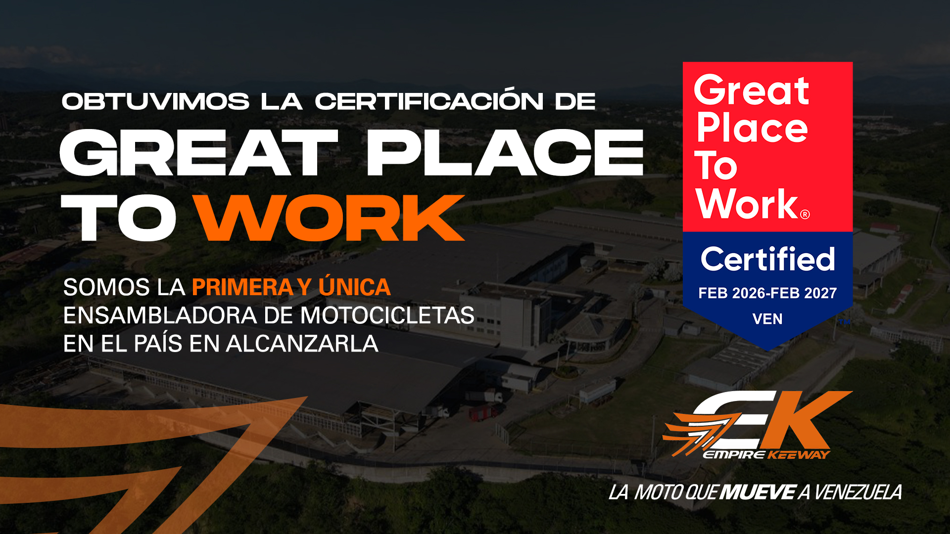Empire Keeway obtuvo certificación internacional Great Place to Work